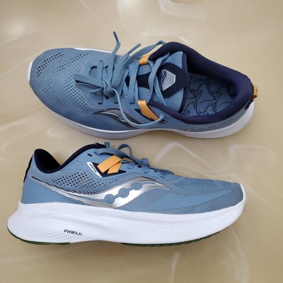 Saucony Guide 15 Women's Running Jacklope, Denim/Aqua S10684-90 - Picture 3 of 11